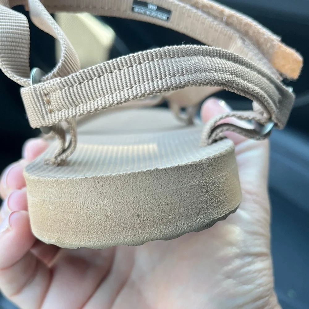 Teva Neutral Beige Strappy Sandals - Picture 3 of 3